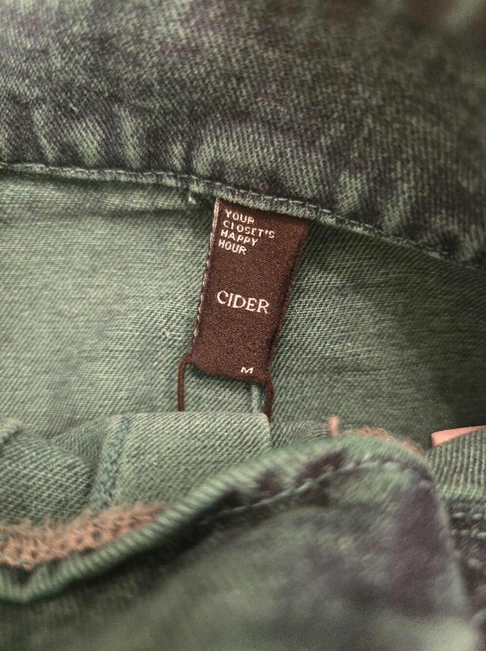 NWT! Cider Teal Pleated Denim Mini Skirt with Double Buckle Waist - Picture 3 of 4